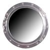 36" Porthole Mirror - Silver Leaf Finish
