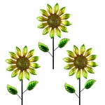 36" Shimmering Flowers (Set of 3) - Yellow 36" Shimmering Flowers (Set of 3) - Yellow