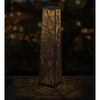 36" Solar Leaf Patio Shadow Lantern