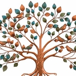 36" Tree of Life w/Birds Wall Decor