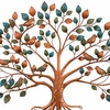 36" Tree of Life w/Birds Wall Decor