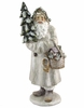 37" Old World Santa Statue w/Tree & Gift Basket