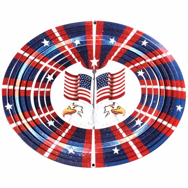 3D Eagle/Flag Wind Spinner - Click to enlarge