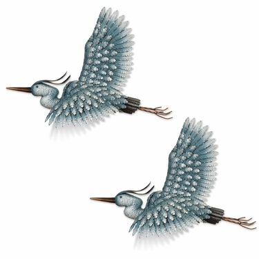 3D Heron Flight Wall Decor (Set of 2) - Click to enlarge