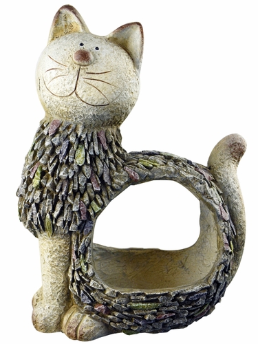3D Stone Kitty Planter - Click to enlarge