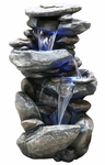 40" Classic Rock Waterfall Fountain w/LED Lights