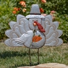 40" Tall Thanksgiving Turkey Galvanized Stake (Set of 2)