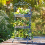 43" Tall 3-Tier French Plant Stand - Cobalt Blue 43" Tall 3-Tier French Plant Stand - Cobalt Blue
