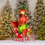 44" Joyful Iron Christmas Sleigh w/Giant Jingle Bells - Medium