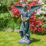 45" Bronze Magnesium Angel with Open Wings