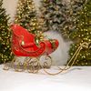 45" Opulent Metal Christmas Sleigh "Joyeux Nol"