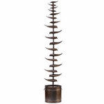 70" Metal Leaf Tiering Fountain