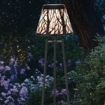 45" Solar Shadow Lamp Stand Decor