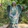 46" Reading Angel Statue "Dina" - Antique Bronze