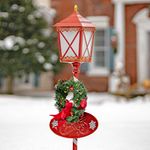 47" Solar Christmas Lantern w/Round Base
