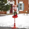 47" Solar Christmas Lantern w/Round Base