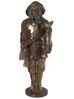 48" Salty Fisherman Statue - Verd Bronze