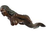 48" Swimming Mermaid Hanging Decor - Bronze