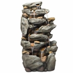 50" Rainforest Rock Waterfall Fountain w/LED Lights