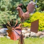 52" Iron Windmill w/Rooster Bird 52" Iron Windmill w/Rooster Bird