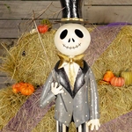 54" Skeleton Man w/Spiderweb Umbrella 54" Skeleton Man w/Spiderweb Umbrella