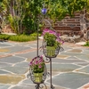 55" Two-Tier Sailor Ball Plant Stand - Antique Bronze