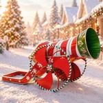 56" Christmas Iron Cannon Decoration 56" Christmas Iron Cannon Decoration