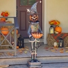 56" Tall Pumpkin Soldier w/Candy Bowl & Multicolor LED Lights