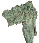 56" Wall Mermaid - Shipwreck Finish