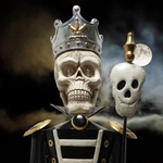 59" Large Halloween Silver Ancient Skeleton Soldiers (Set of 2) 59" Large Halloween Silver Ancient Skeleton Soldiers (Set of 2)