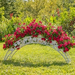 5ft. Everlasting Love Bridge Plant Stand - Antique White