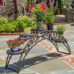5ft. Santorini Bridge Plant Stand w/Mosaic - Bronze