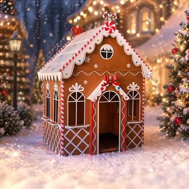6.5ft. Life-Size Iron Gingerbread Dreamhouse - Click to enlarge