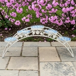 6.5ft. Santorini Bridge Plant Stand w/Mosaic - Antique White