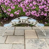 6.5ft. Santorini Bridge Plant Stand w/Mosaic - Antique White
