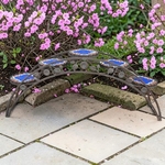 6.5ft. Santorini Bridge Plant Stand w/Mosaic - Bronze