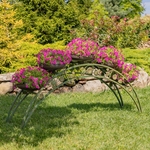 6.6ft. Endless Love Bridge Plant Stand - Antique Green