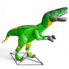 6 Ft. Green Raptor Statue - Recycled Metal