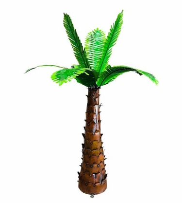 6 Ft. Palm Tree Sculpture - Recycled Metal - Click to enlarge