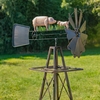 60" Pig Family Motion Windmill