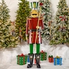 60" Red Iron Christmas Nutcracker w/Baton "Henry"