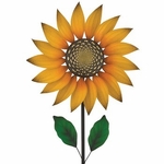 60" Textured Sunflower Spinner Stake