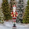 61" Iron Christmas Nutcracker w/Drum & LED Lights "George"