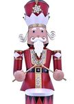 61" Iron Christmas Nutcracker w/Drum & LED Lights "George" 61" Iron Christmas Nutcracker w/Drum & LED Lights "George"