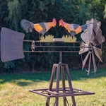 62" Feeding Roosters Motion Windmill 62" Feeding Roosters Motion Windmill