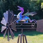 62" Iron Dragon Windmill w/Flapping Wings