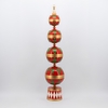 65" Christmas Ornament Tower Decoration (Red, Green, & Gold)