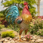 66.5" Large Iron Rooster - Classic