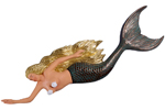 67" Swimming Mermaid Wall Decor - Golden Blonde