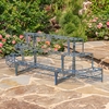 6Ft. 3-Tier Staging Plant Stand Display - Cobalt Blue